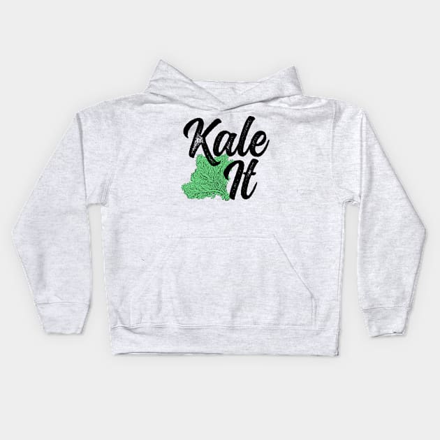 "Kale It" Organic Veggie Pride! Kids Hoodie by OldFoxCompany